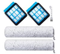Daaxing Paquete de 5 filtros HEPA multisuperficie para aspiradora Bissell CrossWave-OmniForce 3912N 4046, piezas de repuesto para aspiradora en seco y húmedo, 2 cepillos multisuperficie, 2 filtros
