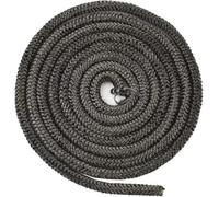 Daaxing - Sello de puerta para estufa de madera, cuerda resistente al calor para estufa de leña/quemador de troncos, sello de fibra de vidrio redonda para estufas de leña (2,5 m, 8 mm)