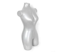 Daaxing Soporte de exhibición de maniquí femenino, herramienta flexible de medio cuerpo, soporte portátil compacto para ropa, modelo de torso simulado
