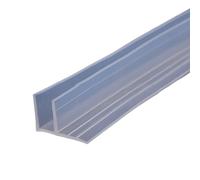 Daaxing Tira de sellado de puerta de ducha de 2 m, en forma de F, para mampara de ducha de baño, repuesto para vidrio de grosor de 6 mm (1 unidad)