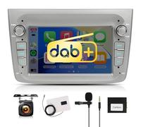 【Dab+】 2G+64G Android Radio de Coche para Alfa Romeo Mito 2008-2016 7 Pulgadas Pantalla Inalámbrico Carplay con Android Auto Navi GPS WiFi Mirror Link Bluetooth FM/RDS/DVR/EQ Cámara Trasera