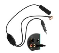 Dab Antena con Adaptador Divisor de DIN a SMB, Amplificador Divisor de Antena Dab Digital Compatible con Blaupunkt, Pioneer, Kenwood, Sony, Alpine, TechniSat, Panasonic y Clarion