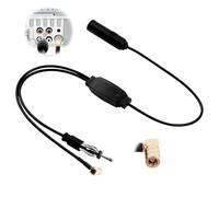 Dab Antena para Coche Adaptador Divisor de Antena Socket DIN SMB Antenas Autoradio Dab Compatible con JVC Kenwood Sony Alpine Pioneer