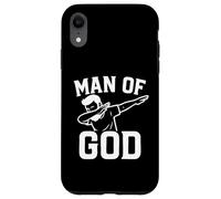 Dab for Jesus Father’s Day Man of God Christian Dad Funny Carcasa para iPhone XR