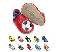 Dabadu Zapatos Bebe en Cuero Suela Blanda - Calzado Bebés - Patucos Bebés - Zapatos Primeros Pasos (Fubol, 18_Months)