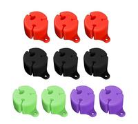 DABAIXIONG 10 protectores de silicona para cañas de pescar, pelotas fijas, pinzas para corbata, herramientas protectoras para peces