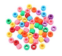 DABAIXIONG 200 cuentas acrílicas redondas coloridas que brillan en la oscuridad para trenzas de niños, niñas y mujeres