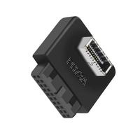 DABAIXIONG Adaptador USB 3.0 19/20P a tipo E, adaptador interno vertical de panel frontal, tipo C, convertidores de puerto de inserción para computadora, divisor de cabecera vertical interno