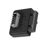 DABAIXIONG Adaptador USB 3.0 19/20P a tipo E, adaptador interno vertical de panel frontal, tipo C, convertidores de puerto de inserción para computadora, divisor de cabecera vertical interno
