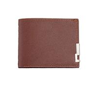 DABAIXIONG Cartera corta de piel sintética para hombre, plegable, con tarjetero de crédito, monederos, cartera de negocios para hombre, Brown