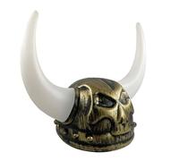 DABAIXIONG Casco de vikingos medievales con cuernos de edad vikingos, berserker, soldado, guerrero, disfraz, sombrero, sallet, juguete, Halloween, cosplay, LARP