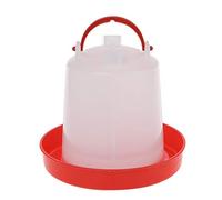 DABAIXIONG Comedero para pollos, bebedero para pollitos, con asa de transporte, capacidad de 1,5 L, comedero de agua para mascotas