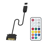 DABAIXIONG Controlador ARGB de 5 V y 3 pines con 10 modos de iluminación, 15 pines, compatible con carcasa de computadora, adaptador LED multicolor