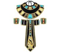 DABAIXIONG Diademas egipcias de princesa egipcia con cuentas de serpiente, collar egipcio para mujeres y hombres