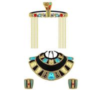 DABAIXIONG Diademas egipcias de princesa egipcia con cuentas de serpiente, collar egipcio para mujeres y hombres