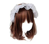 DABAIXIONG Girls Lace Hair Hoop Con Tocado Encaje Múltiples Capas Lindo Techo Criada Anime Gothic Cosplay Diadema