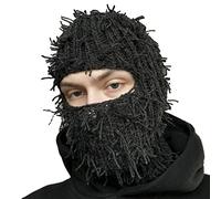 DABAIXIONG Gorro de punto de Halloween con bobinas desordenadas para fiestas, vacaciones, invierno, cálido, tema de cabeza completa para adolescentes, sombreros de punto para mujeres de invierno