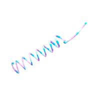 DABAIXIONG Juguete interactivo para gatos de primavera a rayas arcoíris para jugar en interiores estimula la curiosidad de los gatos y proporciona diversión sin fin
