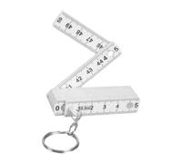 DABAIXIONG Llavero resistente con reglas plegables, práctico llavero de regla plegable, regla de 50 cm de longitud para mayor comodidad