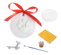 DABAIXIONG Pet Paws Print Impressions Set crea recuerdos duraderos con arcilla suave y soporte protector