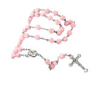 DABAIXIONG Rosario católico con colgante de cruz para oración, fe y moda