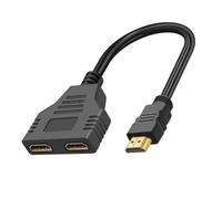 DABAIXIONG Splitter HDTV 1 A 2 Salida para Monitores Dobles 1 En 2 out 1080p Soporte Video para Computadora HDTV Y Juego PC Gaming HDTV Splitter para PC HDTV Laptop