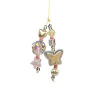 DABAIXIONG Sweet Cool - Colgante de teléfono con diseño de estrella y flor para teléfono celular, correa de cadena para niña, adorno para bolsa de mujer