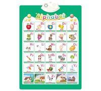 DABAIXIONG Tabla Pared Conversación Educativa para Niños Herramienta Aprendizaje Interactivo para Niños Pequeños Póster Habilidades Cogntción Que Suena A Escrutación