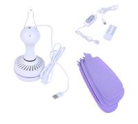 DABAIXIONG Ventilador colgante portátil de 4 velocidades de 45 cm de diámetro, sistema de refrigeración alimentado por USB, con temporizadores de 12 horas, controles remotos para dormitorio, oficina