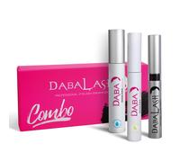 Dabalash Trio Combo - Fortalecedor profesional de pestaas y cejas 0.18 oz mscara impermeable 0.45 oz y rmel vegano suave 0.3oz - D a sus propias