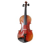 DABAUR Violines Violín Lacado, Caja roja y marrón, Cuerda para Arco, Accesorios para violín, Jugadores, Principiantes, Universal(1/8)