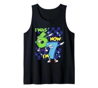 Dabbing 67 A Cuadros yo era 6 Ahora Soy 7 Niño de cumpleaños Divertido 67 Camiseta sin Mangas
