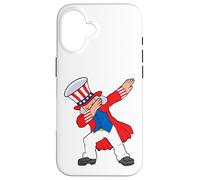 Dabbing Abraham Abe Lincoln Patriótico 4 de julio, Funny USA Carcasa para iPhone 16