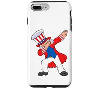 Dabbing Abraham Abe Lincoln Patriótico 4 de julio, Funny USA Carcasa para iPhone 7 Plus/8 Plus