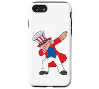 Dabbing Abraham Abe Lincoln Patriótico 4 de julio, Funny USA Carcasa para iPhone SE (2020) / 7 / 8