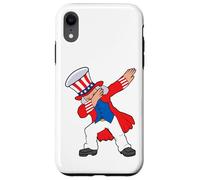 Dabbing Abraham Abe Lincoln Patriótico 4 de julio, Funny USA Carcasa para iPhone XR