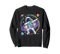 Dabbing Astronaut Pi Symbol Math Pi Day Sudadera