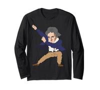 Dabbing Beethoven Compositor de música clásica Maestro Músico Manga Larga