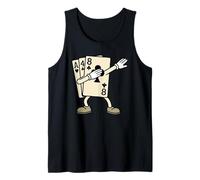 Dabbing Blackjack 21 Funny Playing Card Camiseta sin Mangas