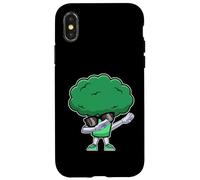 Dabbing Broccoli - Funny Nutritionist Vegan Broccoli Lover Carcasa para iPhone X/XS