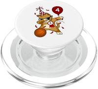 Dabbing Cool Cat Basketball 4º cumpleaños PopSockets PopGrip para MagSafe