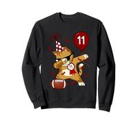 Dabbing Cool Cat Football 11º cumpleaños Sudadera