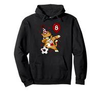 Dabbing Cool Cat Fútbol Fútbol 8º Cumpleaños Sudadera con Capucha