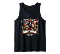 Dabbing Dirt Bike Rider Teen Kids Motocross American MX USA Camiseta sin Mangas