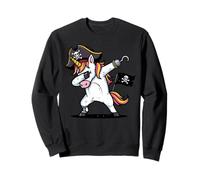 Dabbing Disfraz de Unicornio Pirata para niñas y niños pequeños Sudadera