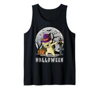 Dabbing Dog Halloween Labrador Retriever Dog Dab Hat Witch Camiseta sin Mangas