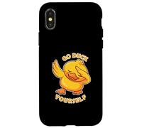 Dabbing Duck Sarcástico Dichos Frase Humor Juego de palabras Divertido Carcasa para iPhone X/XS