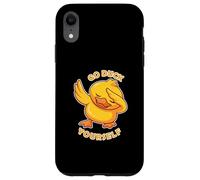 Dabbing Duck Sarcástico Dichos Frase Humor Juego de palabras Divertido Carcasa para iPhone XR
