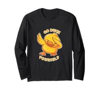 Dabbing Duck Sarcástico Dichos Frase Humor Juego de palabras Divertido Manga Larga