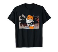 Dabbing Esqueleto Calabaza Cabeza Divertido Halloween Jack O Lantern Camiseta